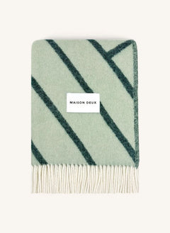 Maison Deux - Lines Wolldecke | Salbei