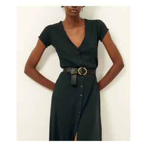 Sessùn - Nea Cordkleid | Blau-Schwarz
