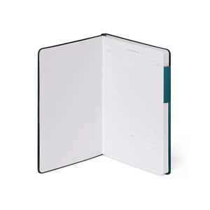 Legami - Gepunktetes Notizbuch mit Monochromem Softcover - Dunkeltürkis - Mein Notizbuch