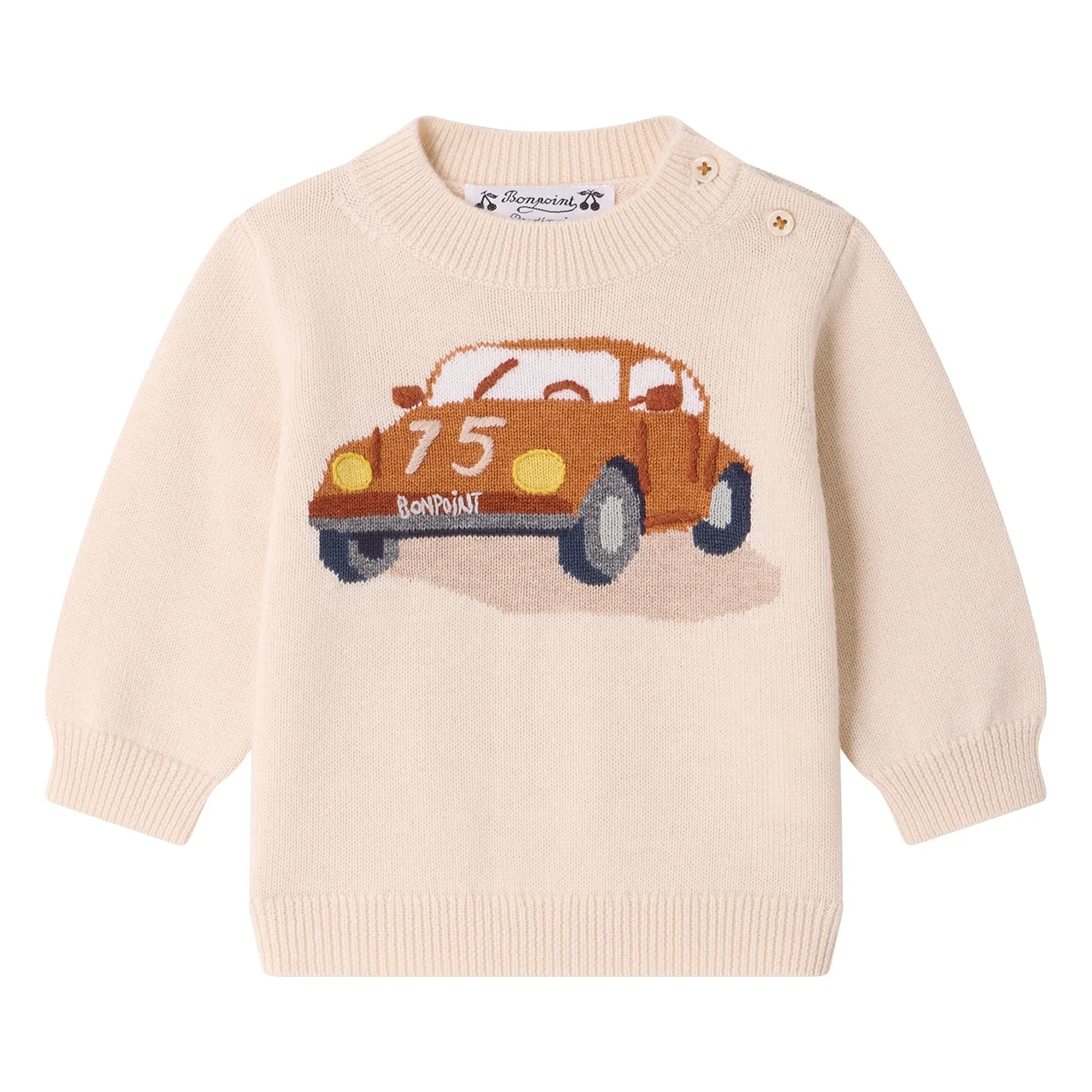 Bonpoint - Almire Car Yün Kazak | Ekru