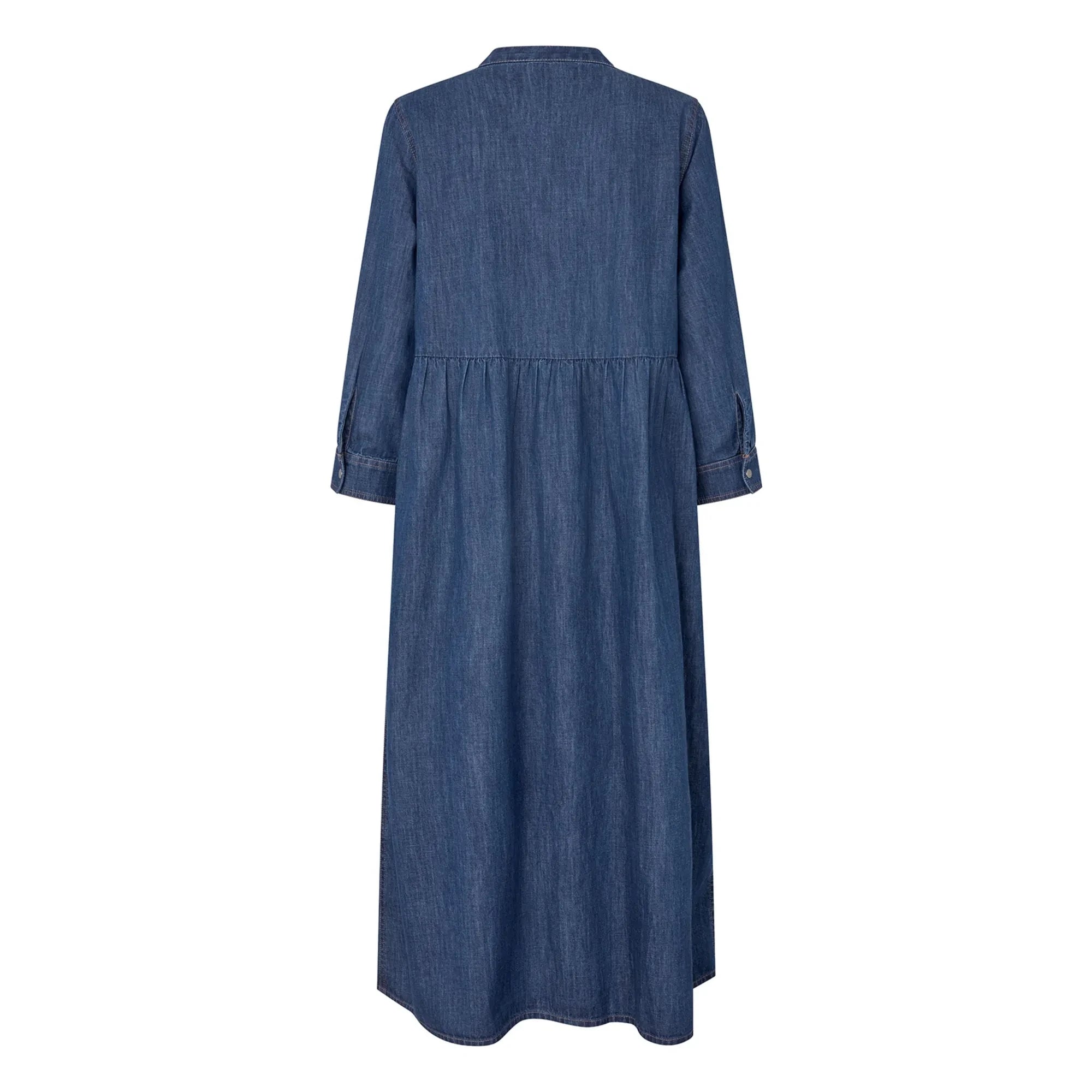 Lollys Laundry - Aliya Denim Pamuk Elbise | Lacivert