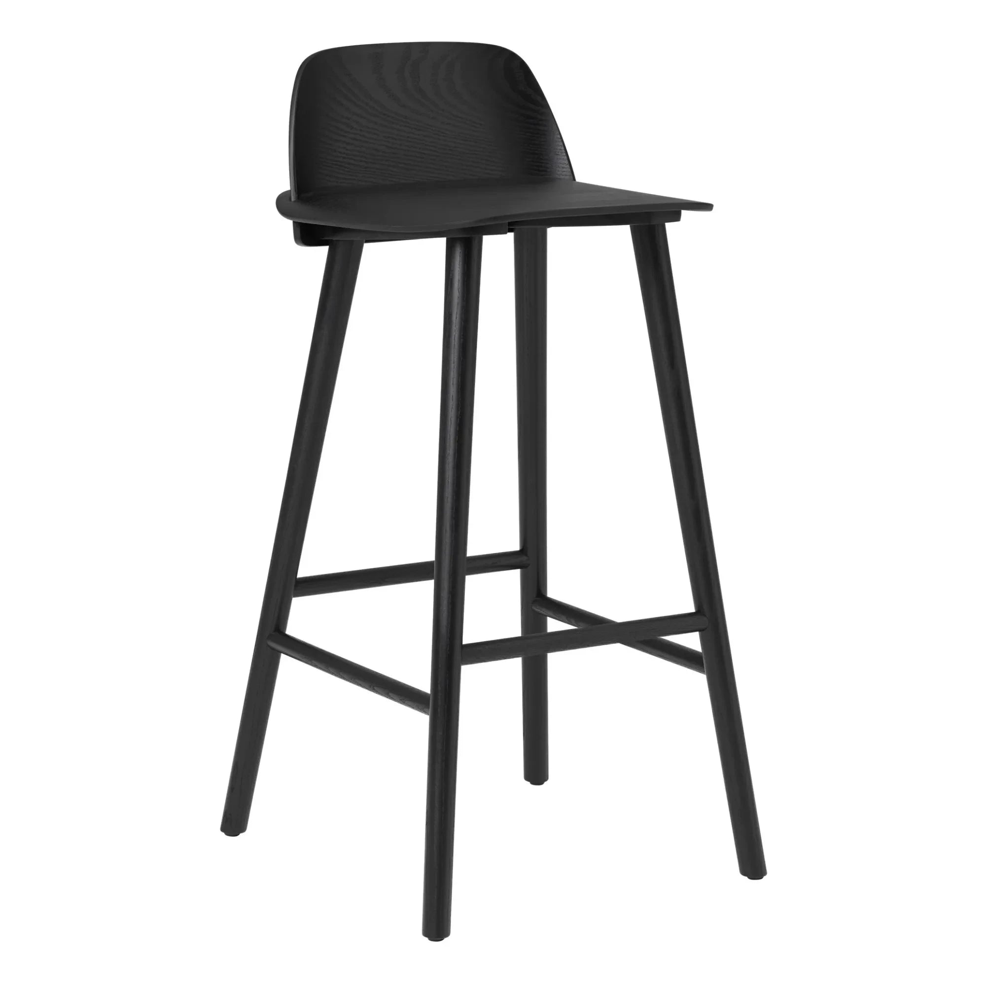 Muuto - Barhocker Nerd 75 cm | Schwarz