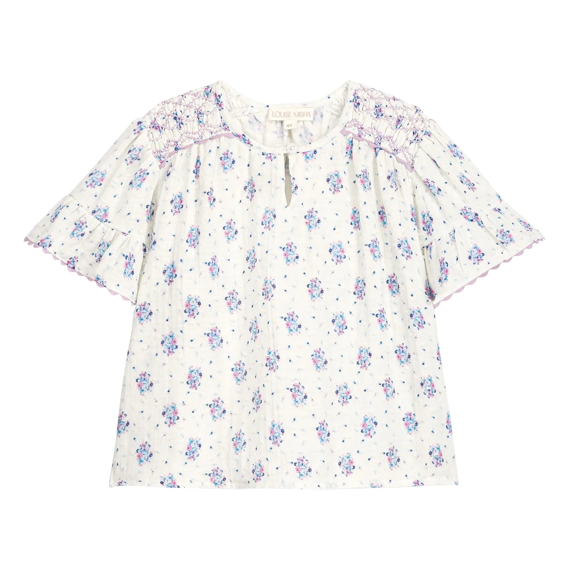Louise Misha - Bluse Feliza Fleurie | Creme