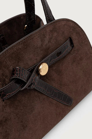 Tory Burch Romy Small Bauletto Kadın Süet Tote Çanta