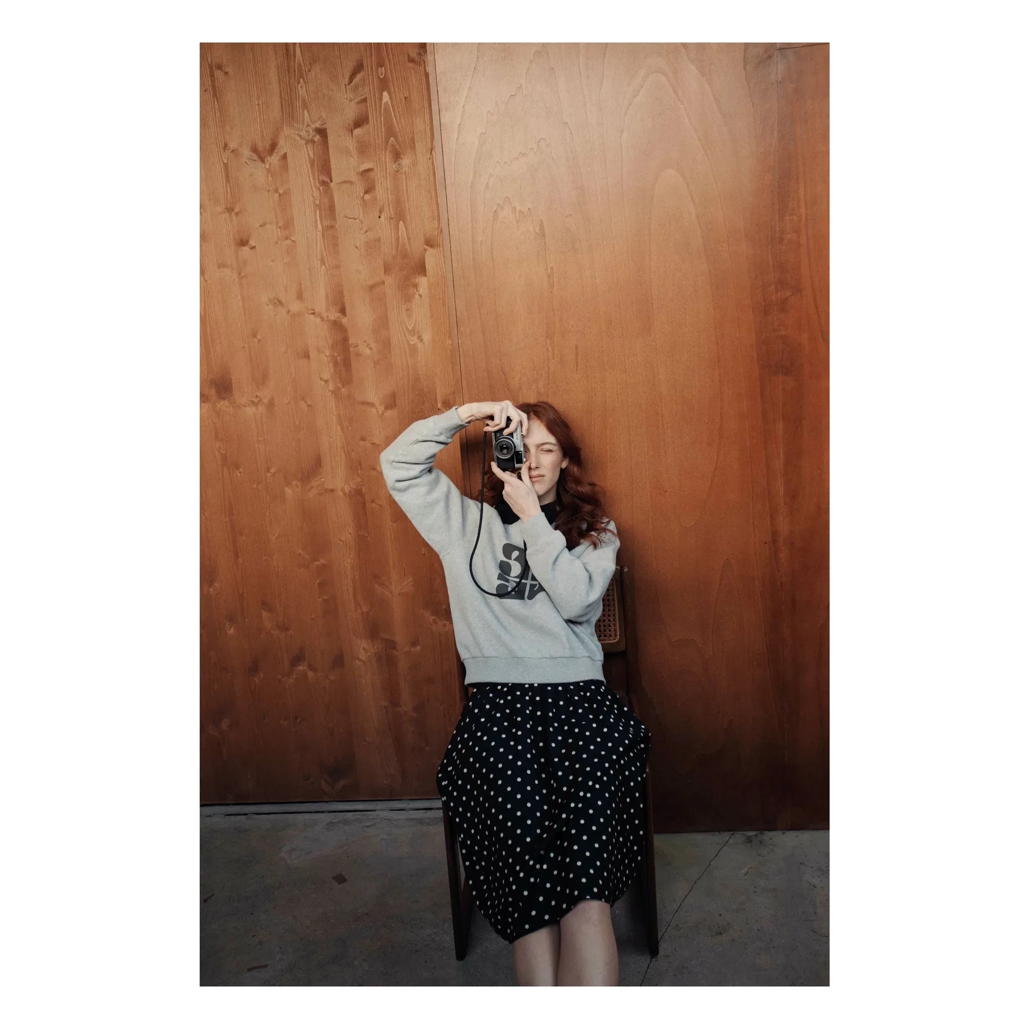 Emile et Ida - Carl Sigle Bio-Baumwolle Sweatshirt | Heather Grey
