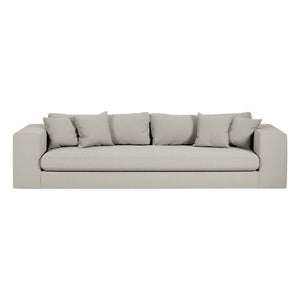 Panac Edition - Bellechasse 3-Sitzer Sofa, Baumwolle und Leinen - 245 cm | Perle