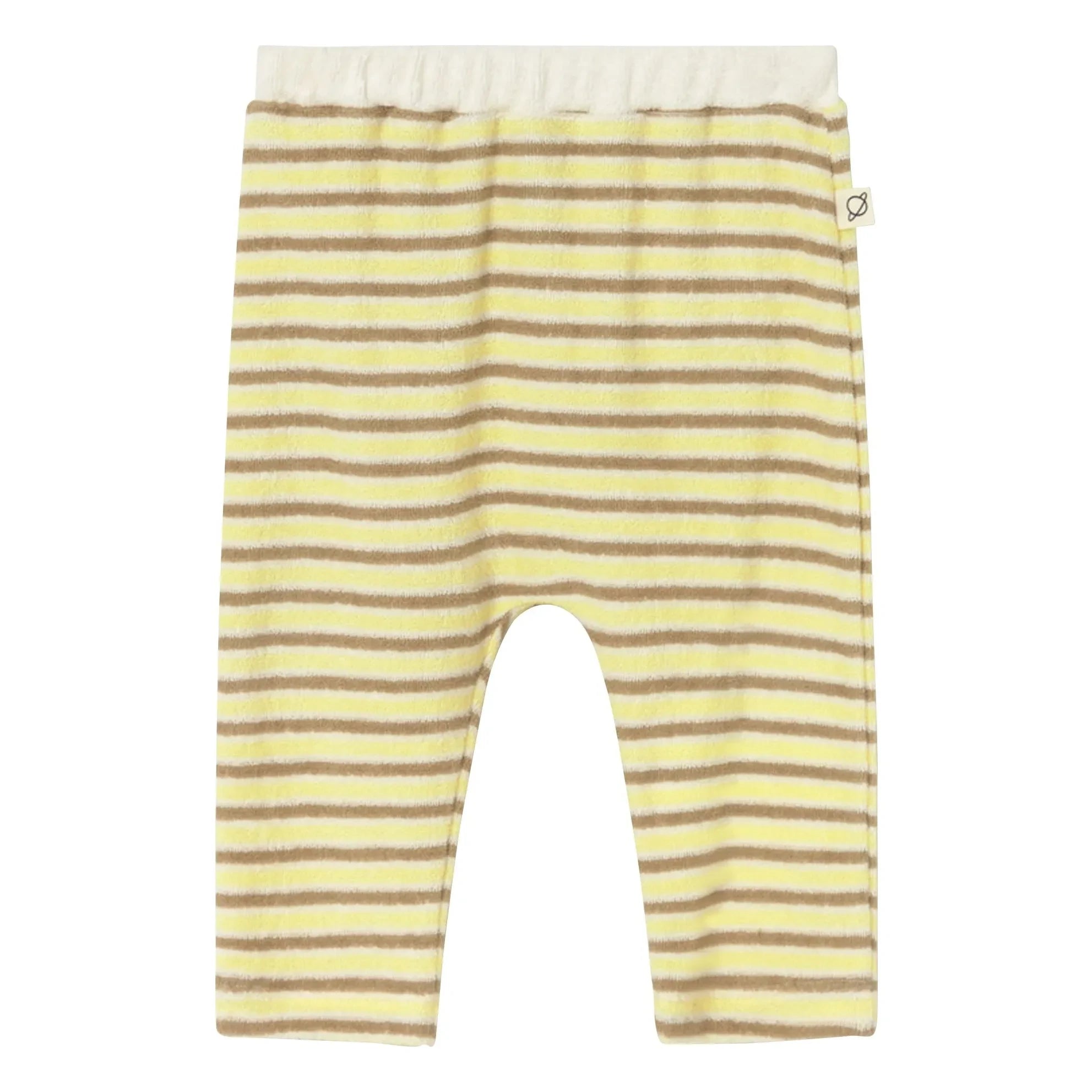 Cozmo - Jasper Gestreifte Terry Leggings | Gelb