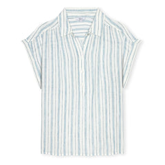 Rails - Gestreifte Bluse Tuscany | Hellblau