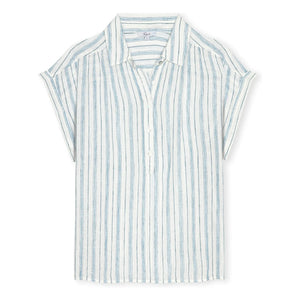 Rails - Gestreifte Bluse Tuscany | Hellblau