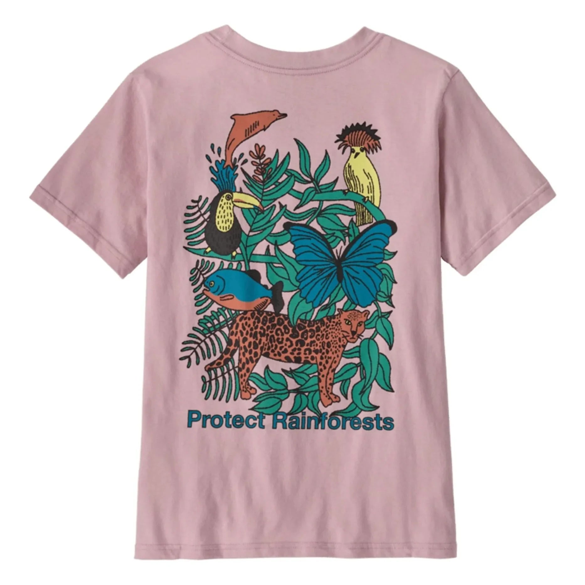 Patagonia - T-Shirt Grafik Regenwald Bio-Baumwolle | Aubergine