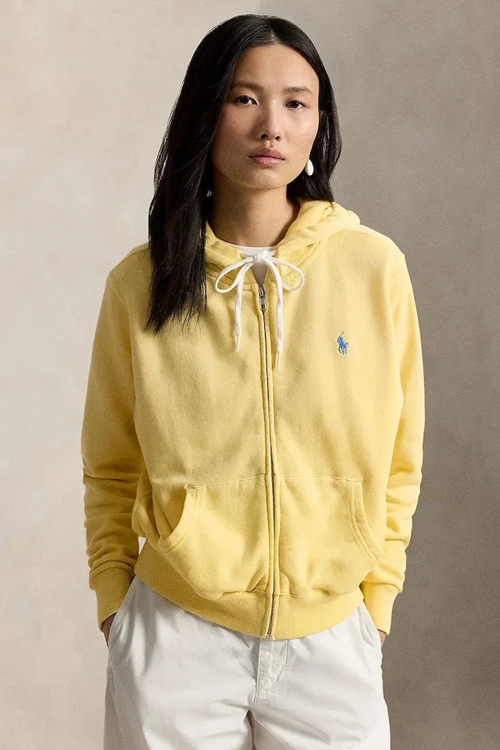 Polo Ralph Lauren Kadın Kapüşonlu Fermuarlı Pamuklu Sweatshirt