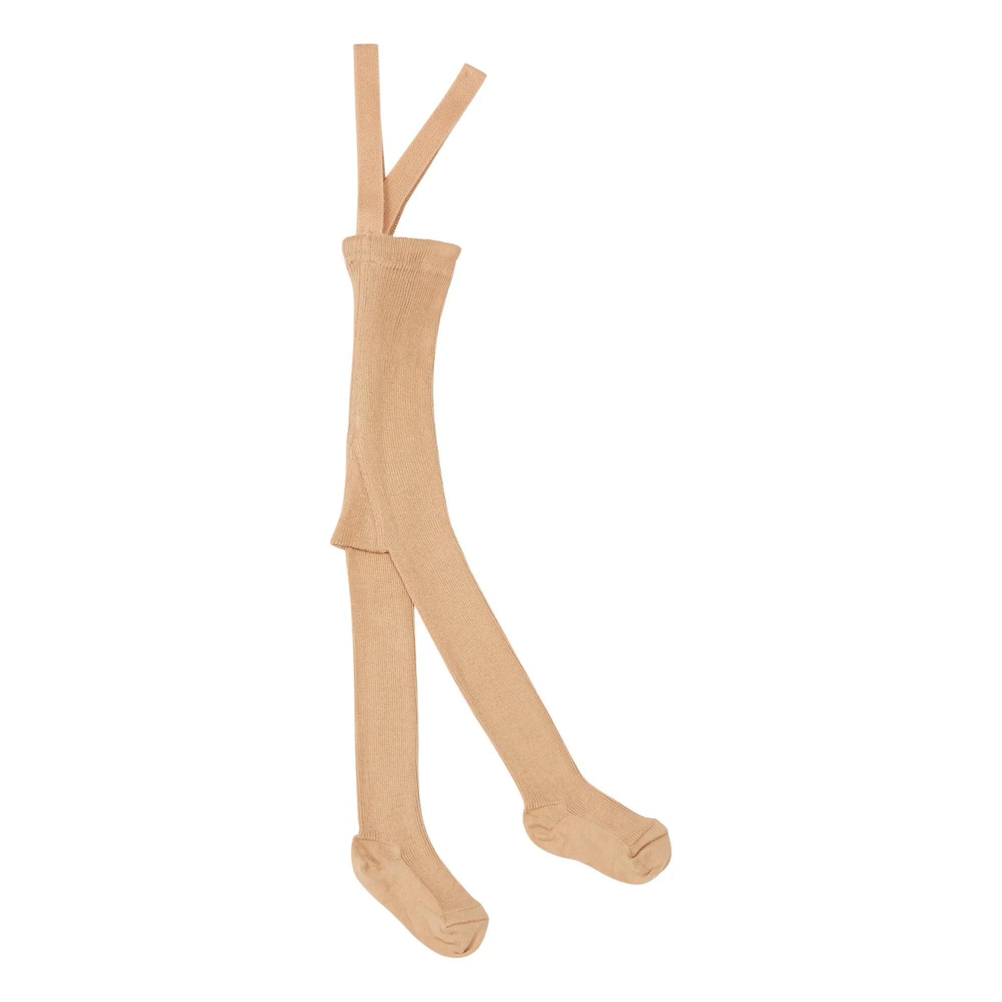 Silly Silas - Trägerstrumpfhose aus Bio-Baumwolle | Frosted brown