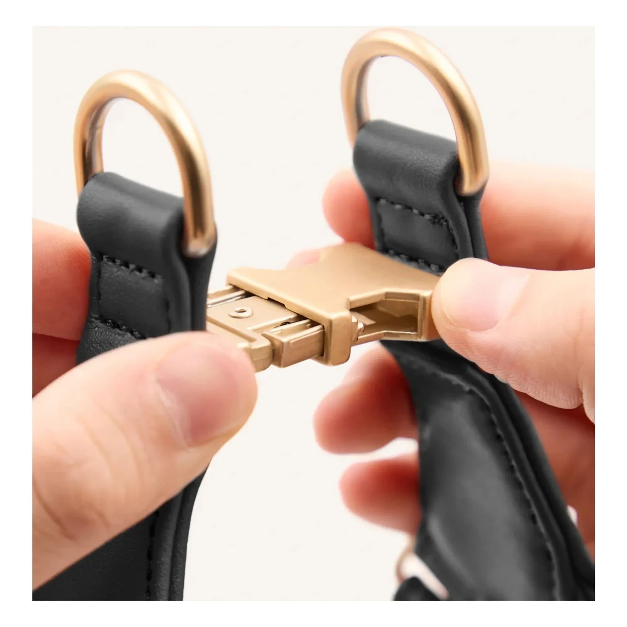 Cafide - Vegan Leder Hundegeschirr Step in | Schwarz