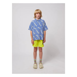 Bobo Choses - Poloshirt mit Logo aus Bio-Baumwolle | Blau
