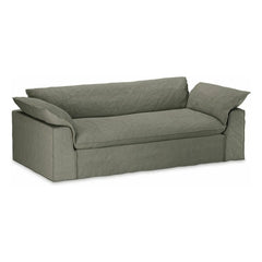 HKliving - Nomad 3-Sitzer Leinwandsofa | Khaki