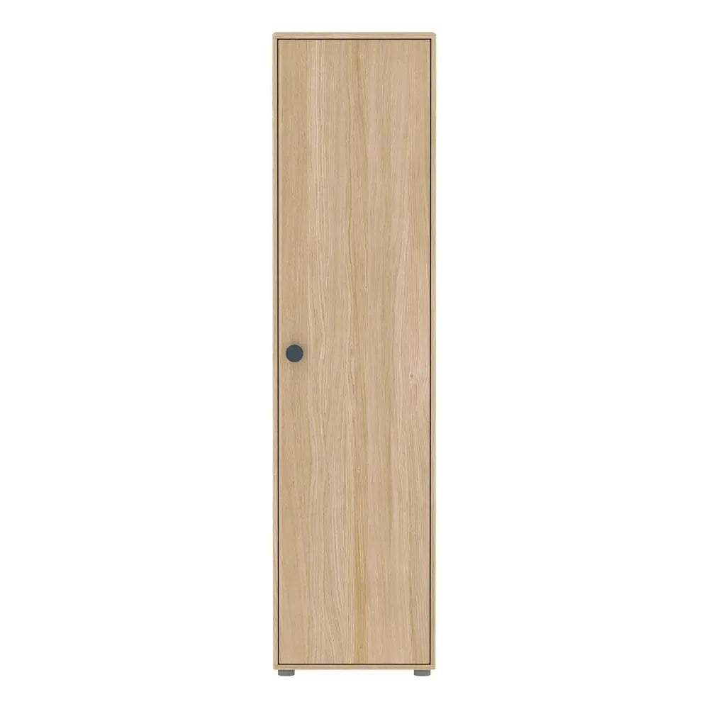 Flexa - Popsicle Hoher Kleiderschrank mit einer Tür | Blau