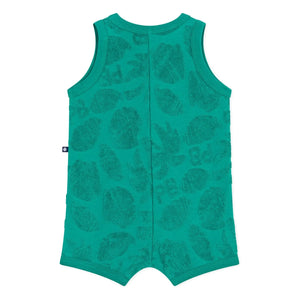 Petit Bateau - Strampler mit Palmenprint aus Bio-Baumwolle | Grün
