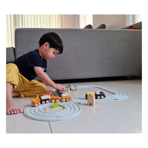 Plan Toys - İlk Ahşap Oyuncak Arabam | Lacivert