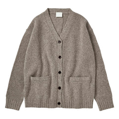 FUB - Kadın Koleksiyonu Lambswool Hırka | Heather bej