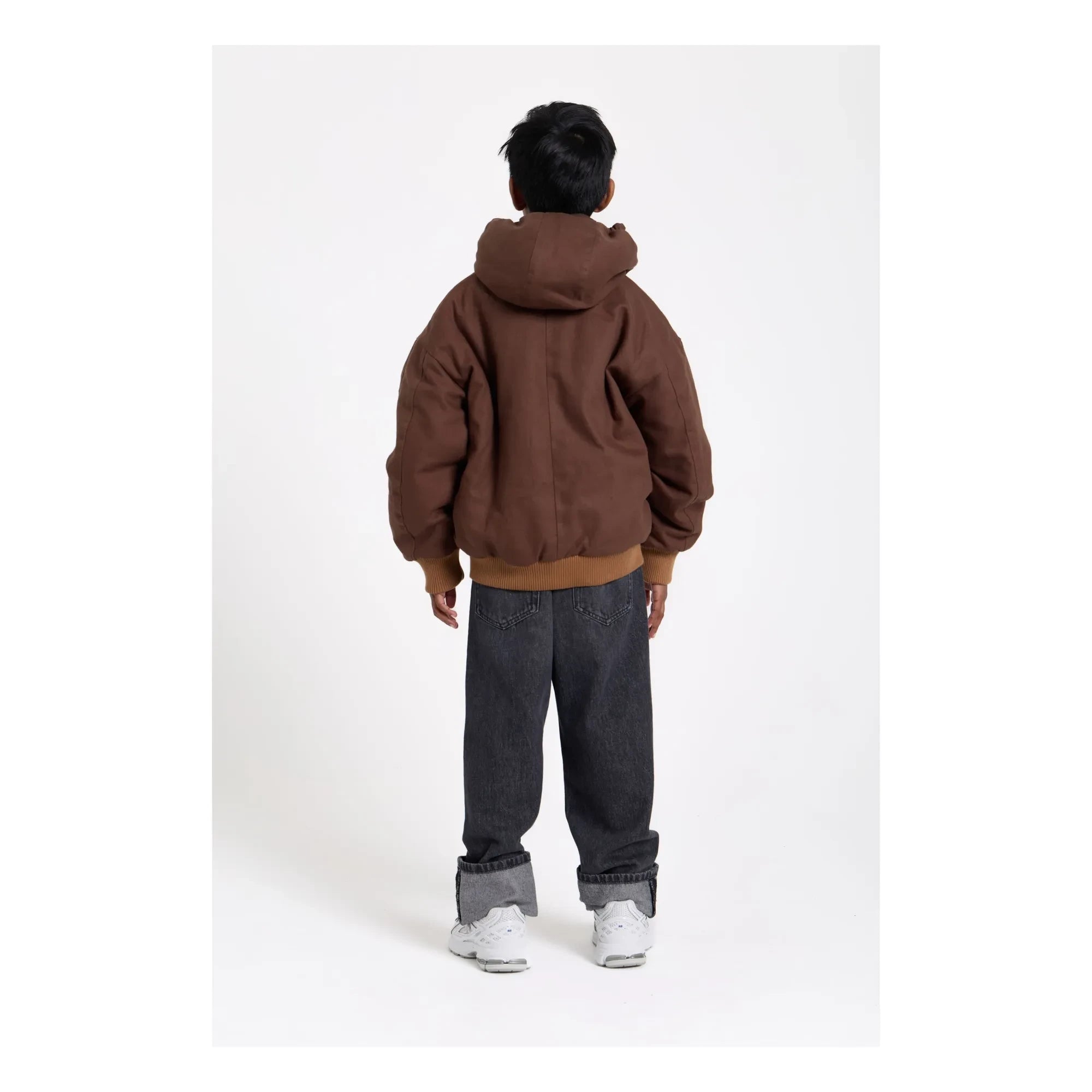 Hundred Pieces - Matte Kapuzenjacke | Braun