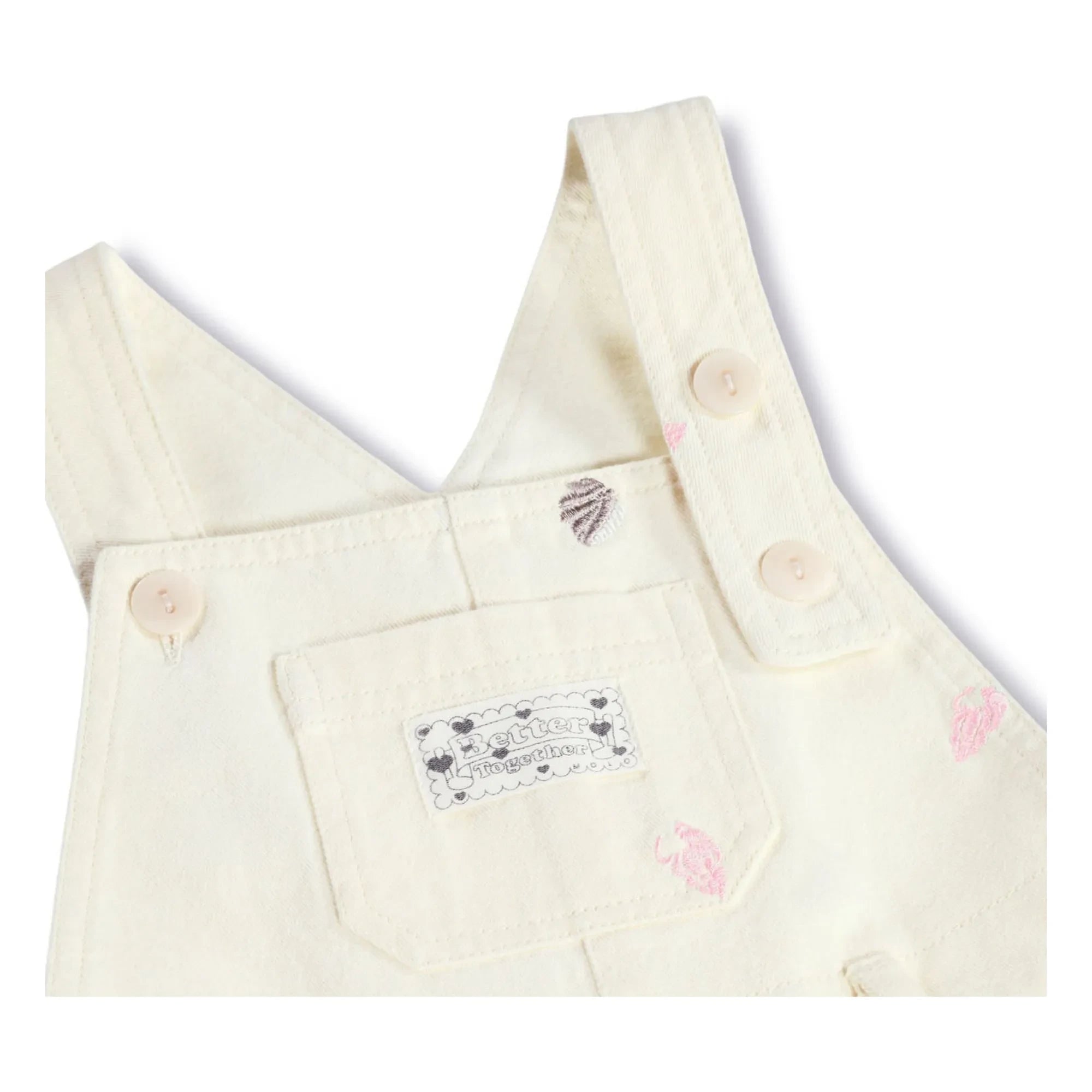 Molo - Sunnie Overall aus Bio-Baumwolle mit Trägern | Ecru