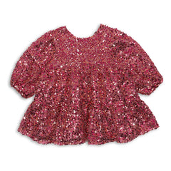 Konges Sløjd - Lila Paillettenkleid | Rot