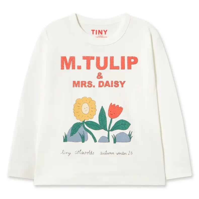 Tinycottons – M.Tulip Bio-Baumwoll-T-Shirt | Weiß