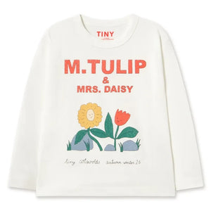 Tinycottons – M.Tulip Bio-Baumwoll-T-Shirt | Weiß