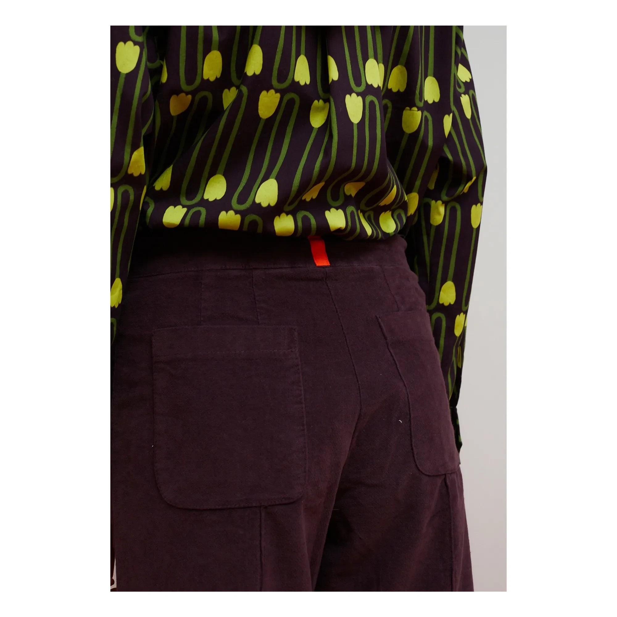 Dr Bloom - Destiny Kadife Pantolon | Aubergine