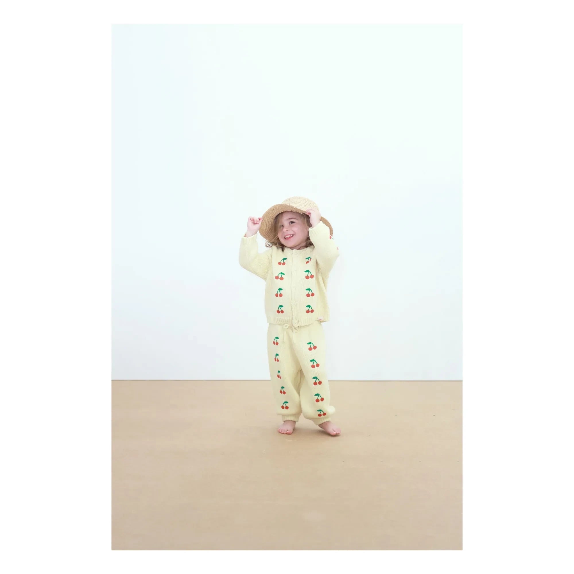 Tinycottons - Cerises Strickhose | Gelb