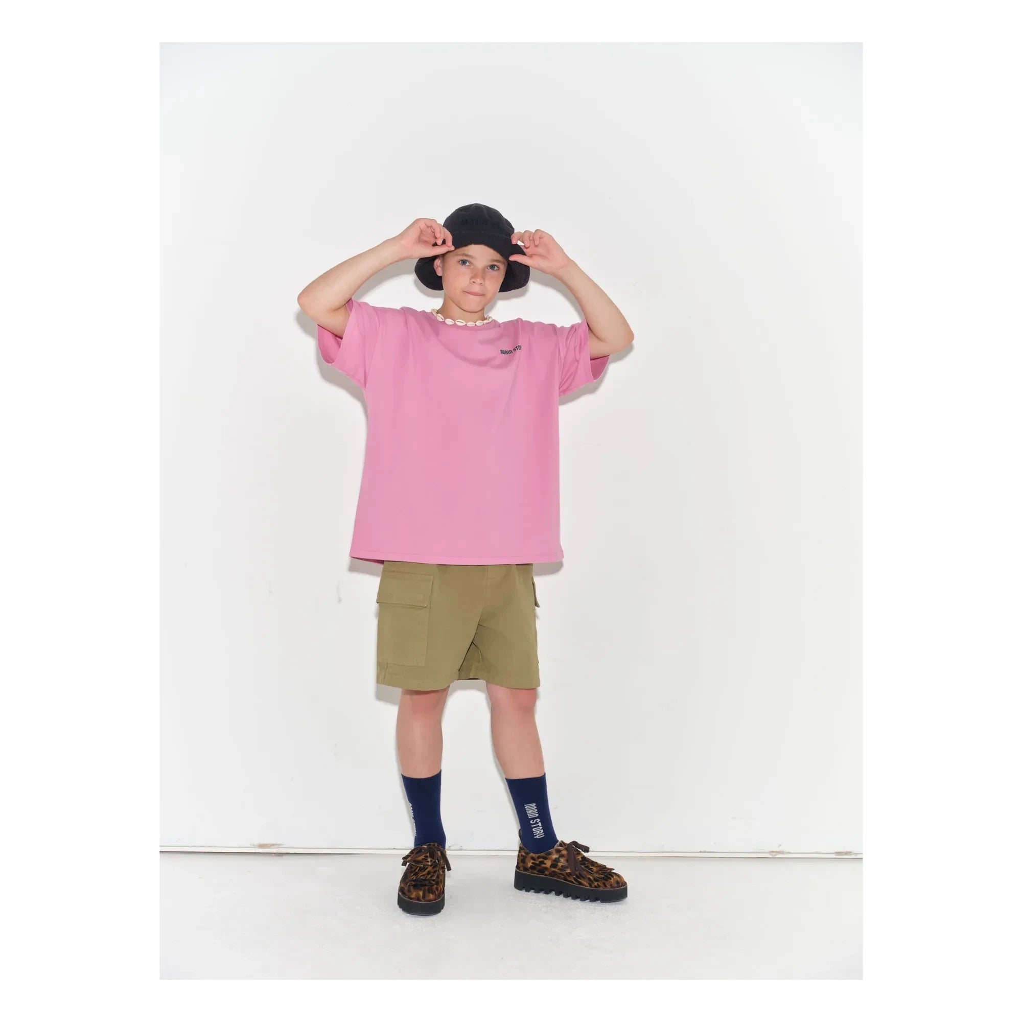 Main Story - Übergroßes T-Shirt aus Bio-Baumwolle | Rosa