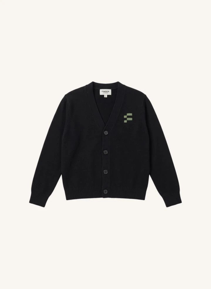 Finger in der Nase - Robin Merino Wolljacke | Schwarz