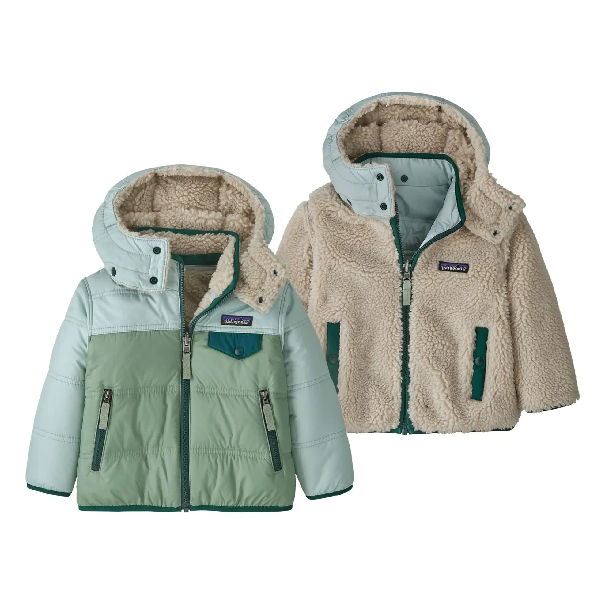 Patagonia - Tribbles Recycelte Faser Wendbare Jacke | Hellgrün