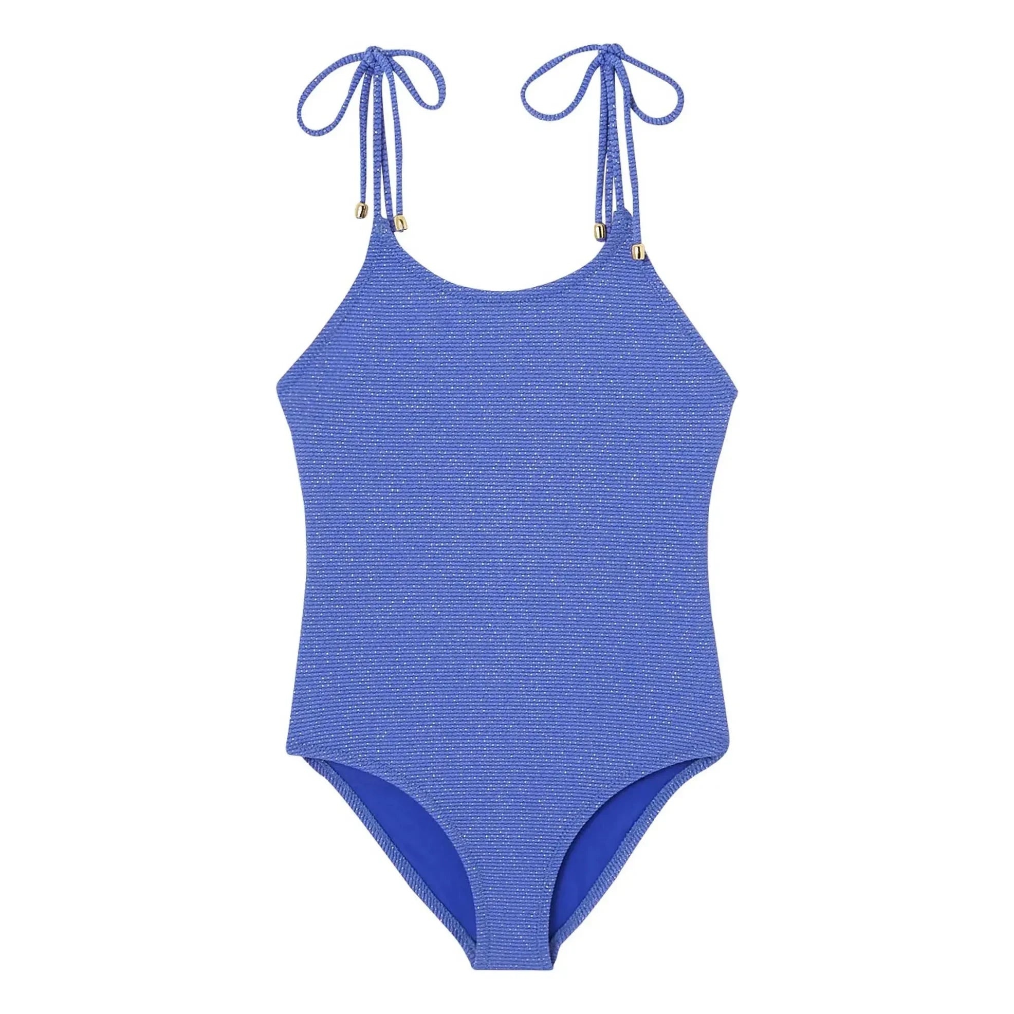 Lison Paris - Bahamas Metallic Einteiliger Badeanzug | Kobalt
