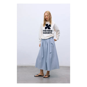 the new society - Sweatshirt aus Baumwolle | Weiß