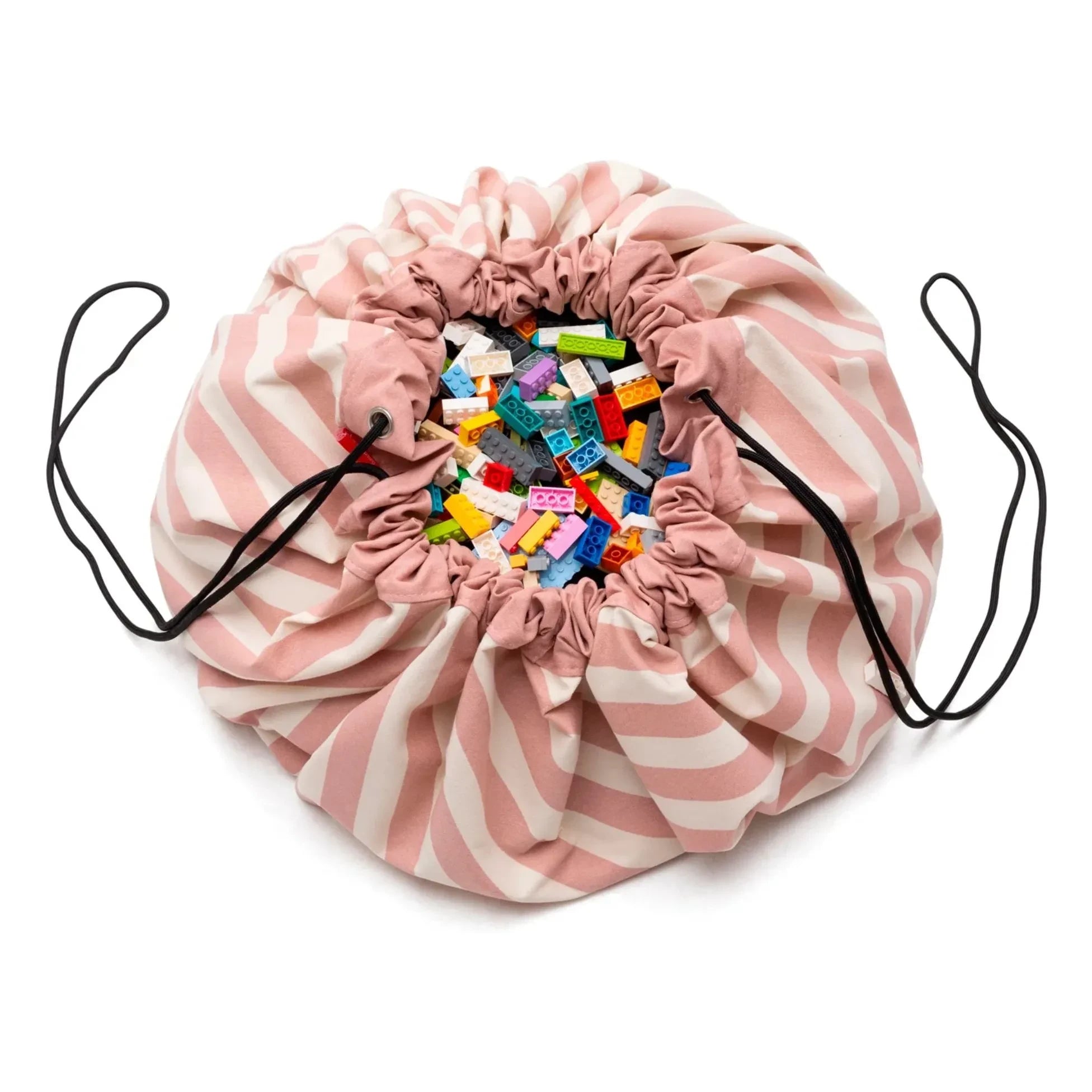 Play and Go - Noomad Tasche / Spielmatte - Gestreift | Pink