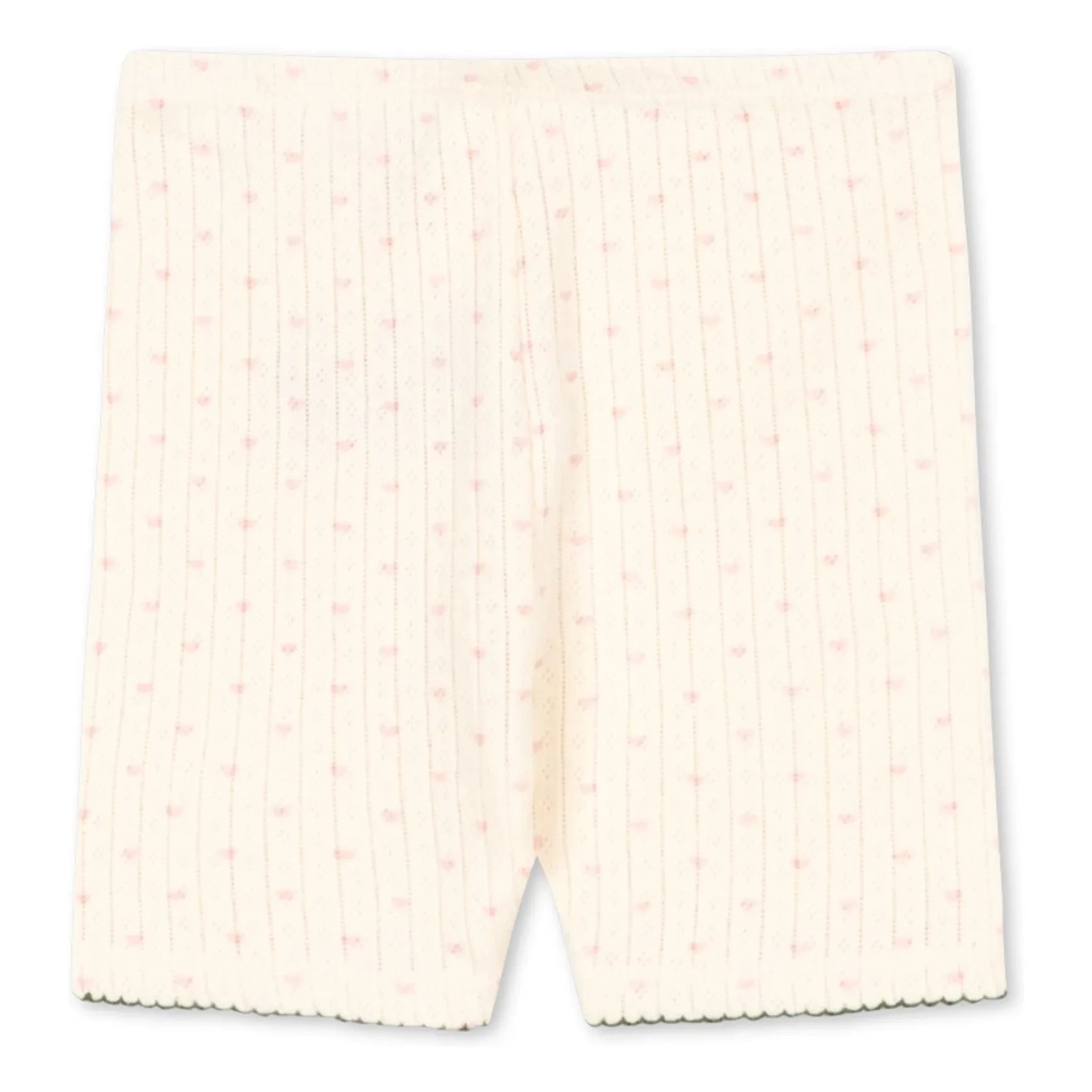 Konges Sløjd - Minnie Hearts Bio-Baumwoll-Radlerhose | Ecru