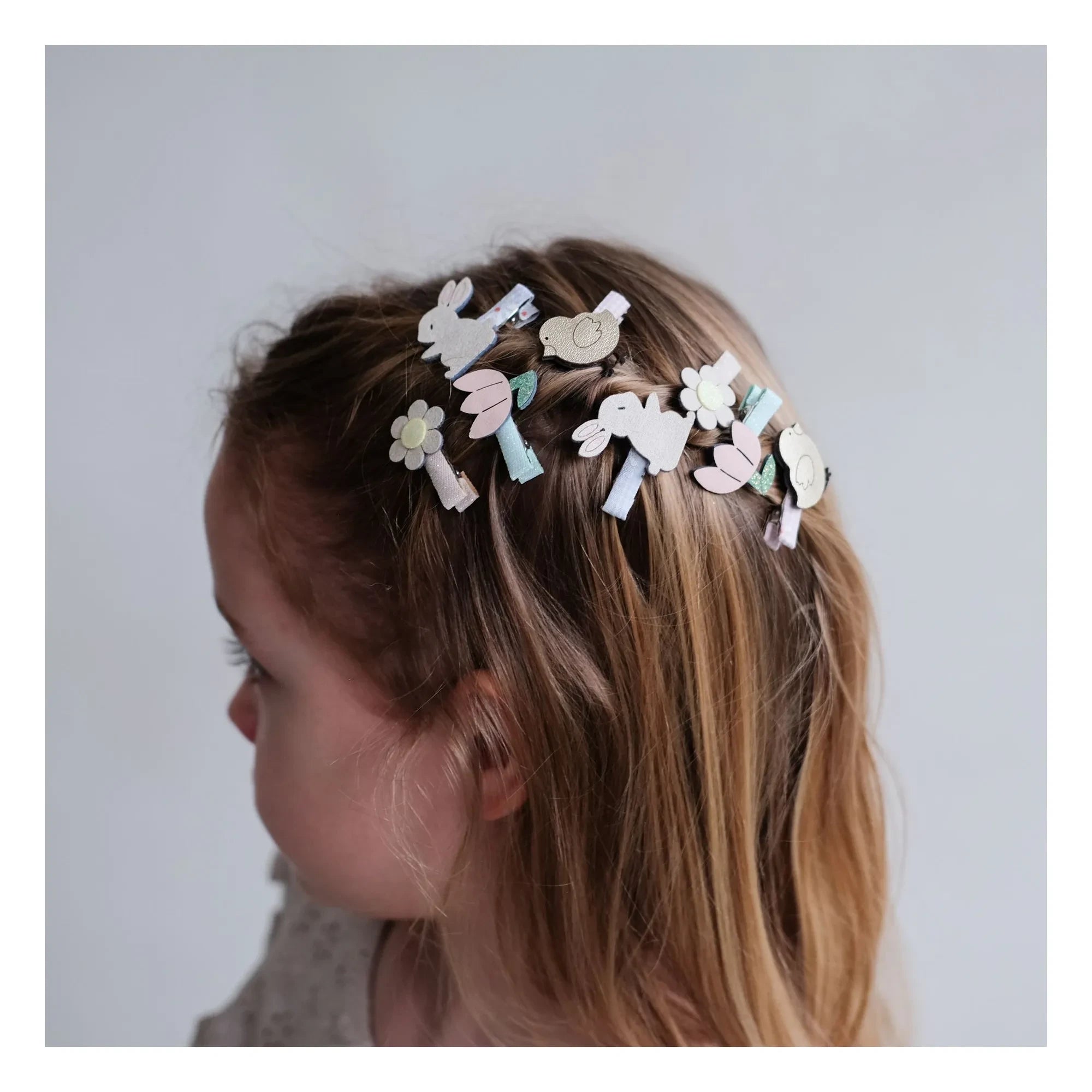 Mimi & Lula - 8er Set Mini Ostern Haarspangen | Rosa