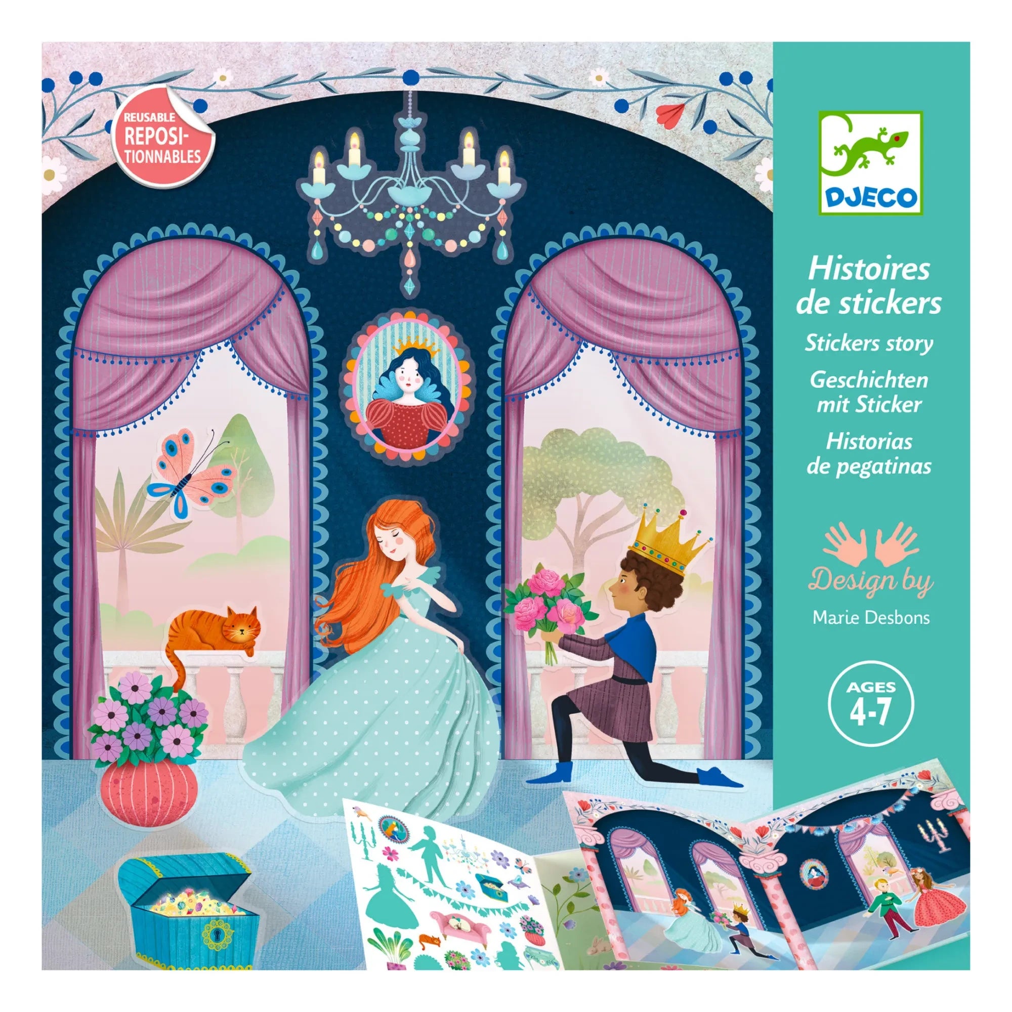 Djeco - Leben im Schloss Sticker