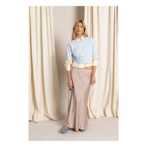 Smallable Woman - Hana T-Shirt aus Bio-Baumwolle | Eisblau