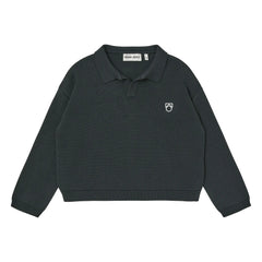 Main Story - Polopullover aus Bio-Baumwolle | Schwarz