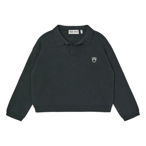 Main Story - Polopullover aus Bio-Baumwolle | Schwarz