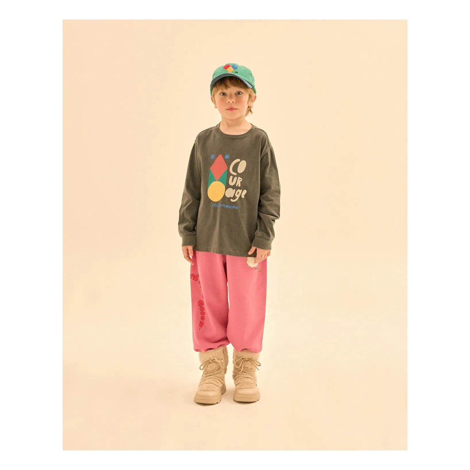Jelly Mallow - "Courage" T-Shirt | Kohlegrau