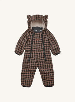 Töastie - Wasserdichte Houndstooth Cloud Jacke Aus Recycletem Material | Braun