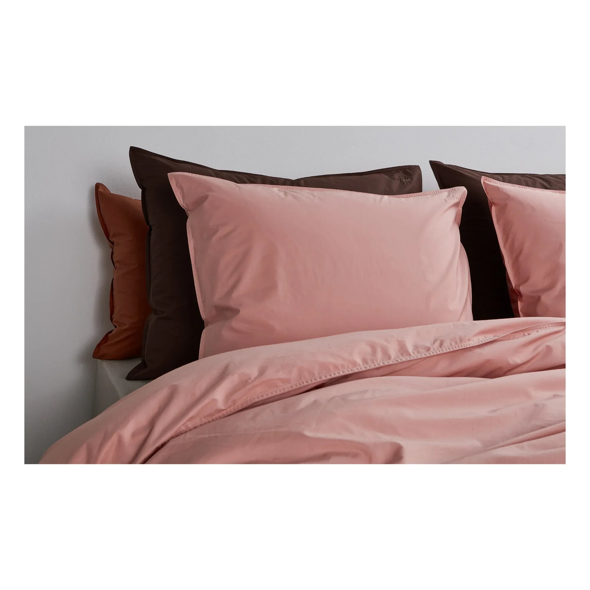 Suite 702 - Percale-Bettbezug aus Bio-Baumwolle | Puderrosa