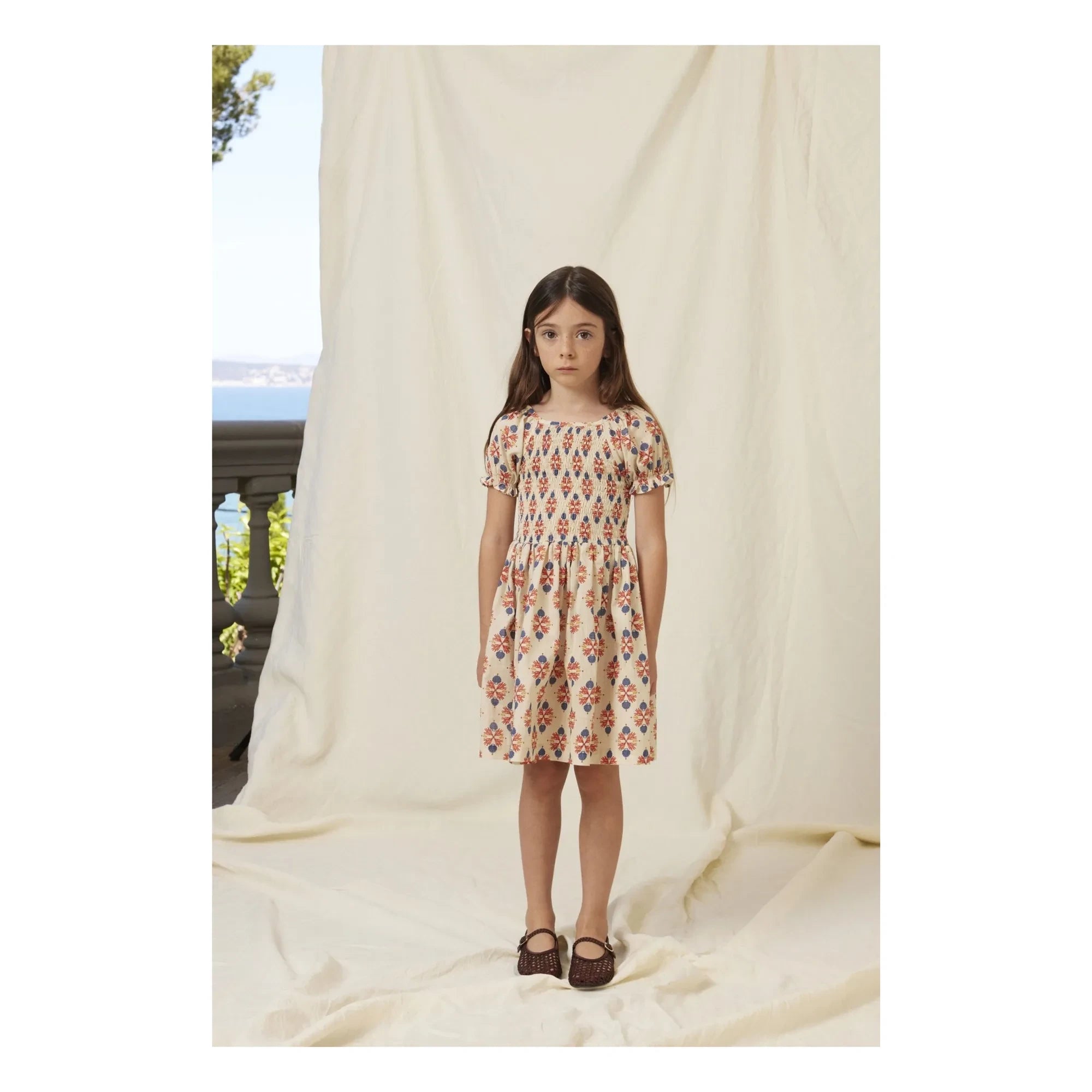 Bebe Organic - Kaia Gerafftes Kleid | Creme