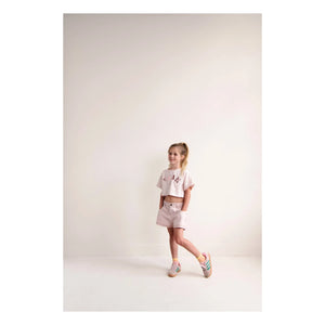 Jenest - Lizzy Yeah Crop T-Shirt Bio-Baumwolle | Blassrosa