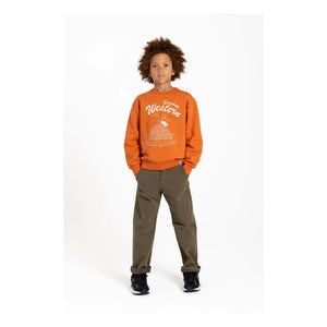 Hundred Pieces - Ryde Spaghetti Organik Pamuk Sweatshirt | Pas Kırmızısı