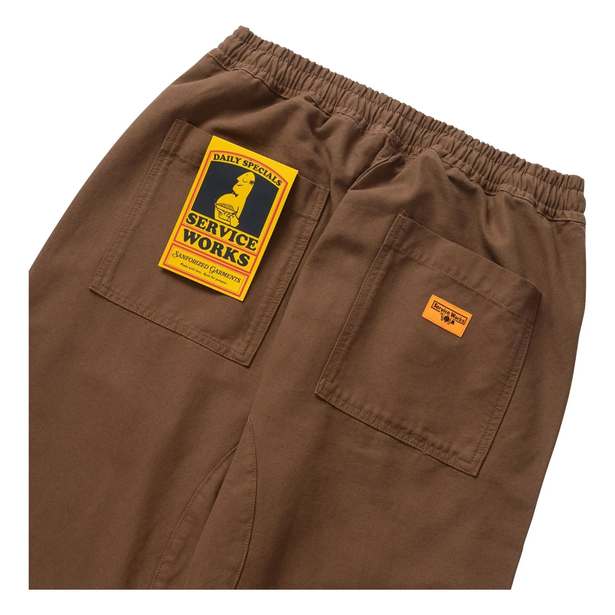 Service Works - Klassische Kochhose | Braun