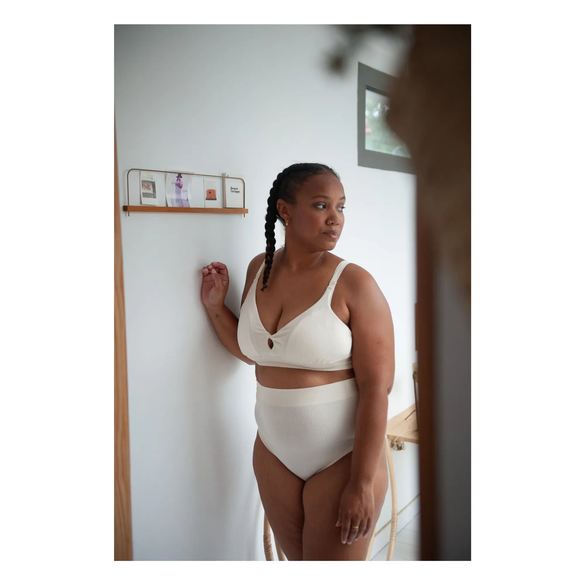 Mama Hangs - High-Waist Slip für den täglichen Gebrauch | Ecru